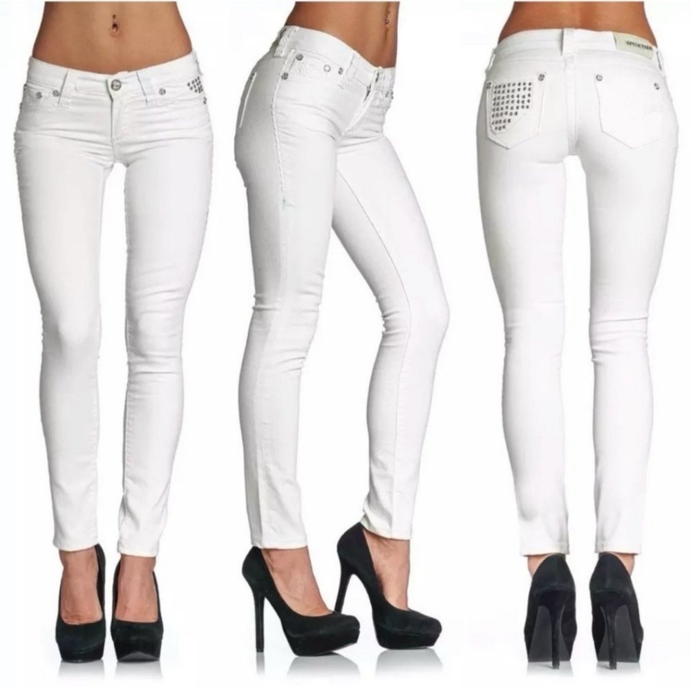 AFFLICTION Women's Denim Jeans RAQUEL TARA WHITE E